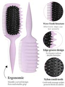 Cepillo para definir rizos | Cepillo para el cabello Pro Curl 2025 para rizos, ondas y bucles perfectamente definidos - Antiencrespamiento, deslizamiento suave, estilo de calidad de salón
