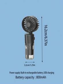 Portable Fan With Mist Humidifier, Mini USB Rechargeable Handheld Fan With Water Spray, 800mAh Battery Desk Fan, Lightweight Portable Fan - Suitable For Office, Outdoor, Travel And Camping - Stay Cool Anytime! Refreshing Comfort For Indoor And Outdoor Travel, Essential For Summer, Beach Vacation, Back To School, Gifts, Holiday Essentials