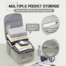 Unisex Large Capacity Vacuum Compression Travel Backpack, Aviation Certified Waterproof Nylon Hiking Backpack, Portable Vacuum Compression Air Bag Backpack, Essential For Outdoor Travel