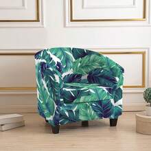 2pcs/Set Stretch Double-Layer Semi-Circle Single Sofa Cover, Universal Fit Curved U-Shaped Club Leisure Chair - Multicolor - View 15