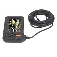 Brillo Ajustable Industrial HD 1920 x 1080P Digital Borescope Set, Endoscopio Industrial Impermeable Lente de 8mm Endoscopio Industrial Cámara de Inspección con Pantalla IPS de 4.3" y 8 LED para Mantenimiento de Automóviles inspección de tuberías de drenaje mantenimiento de equipos mecánicos - Imagen Giratoria: 180°, la pantalla soporta cambio de color blanco y negro - Negro - Ver 10