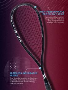 SALYWEE US Local | Upgraded Olivia Pro 2025 Squash Racquet | High-Tech Full Carbon Fiber Elite Performance, 14x18 String Pattern 26lbs | Perfect For Indoor/Outdoor Professional Training & Competitive Play | Free Premium Racquet Bag - Multicolor - View 7