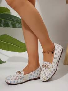 Zapatos de tacón plano con fondo blando estilo nuevo 2025, zapatos planos cómodos de conducción casual para mujeres