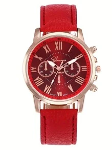 Novo relógio de quartzo elegante feminino com 5 peças + conjunto de joias pequenas e redondas com letras requintadas para Dia dos Namorados, Páscoa, Halloween, Ramadã, aniversário, Natal, presente de aniversário para amigos, presente de Dia dos Namorados, adequado para uso diário na rua
