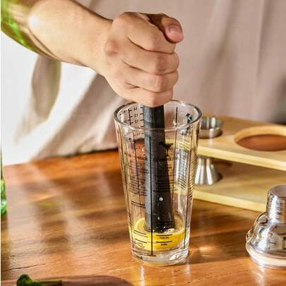 Cirelle Mestolo da bar da cucina in acciaio inossidabile, pestello old fashioned per triturare il ghiaccio per limonata e frullati di frutta! Accessorio da bar per la casa, ideale per preparare deliziosi mojito e altre bevande a base di frutta, perfetto come regalo per il papà