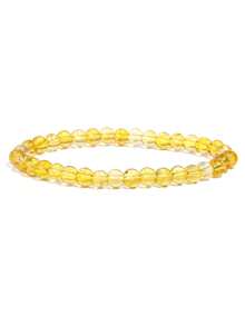 1 件 6 毫米天然石珠手链虎眼石玛瑙石英珠弹力手链男女款瑜伽饰品礼物 - 彩色 - 查看 55