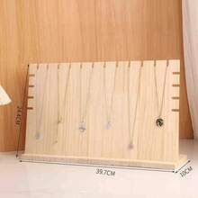 Marco de madera creativo para collar, marco de exhibición de joyería sólida a la moda, soporte para colgante, accesorios de presentación de joyería - L - Ver 2