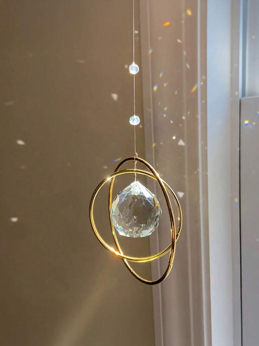 1 件装宇宙星系阳光捕捉器，适合墙面装饰、节日礼物、毕业礼物、乔迁礼物、家居装饰、花园装饰 - 金色 - 查看 1