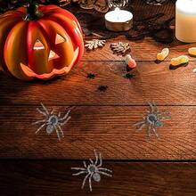 1pc Realistic Giant Spider Toys Artificial Spiders Halloween Decorations ABS Spider Figurines For Joke Halloween Party Supply Prank Insect Model Halloween Scary Prop - Multicolor - View 10