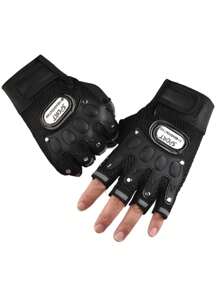 1 Pair/2 Pairs Motorcycle Breathable Half Palm Cycling Protective Gloves The Perfect Gift For Your Friends And Family. Let's Ride Together This Summer! Motorcycle Protective Gloves Motorcycle Equipment Motorcycle Accessories