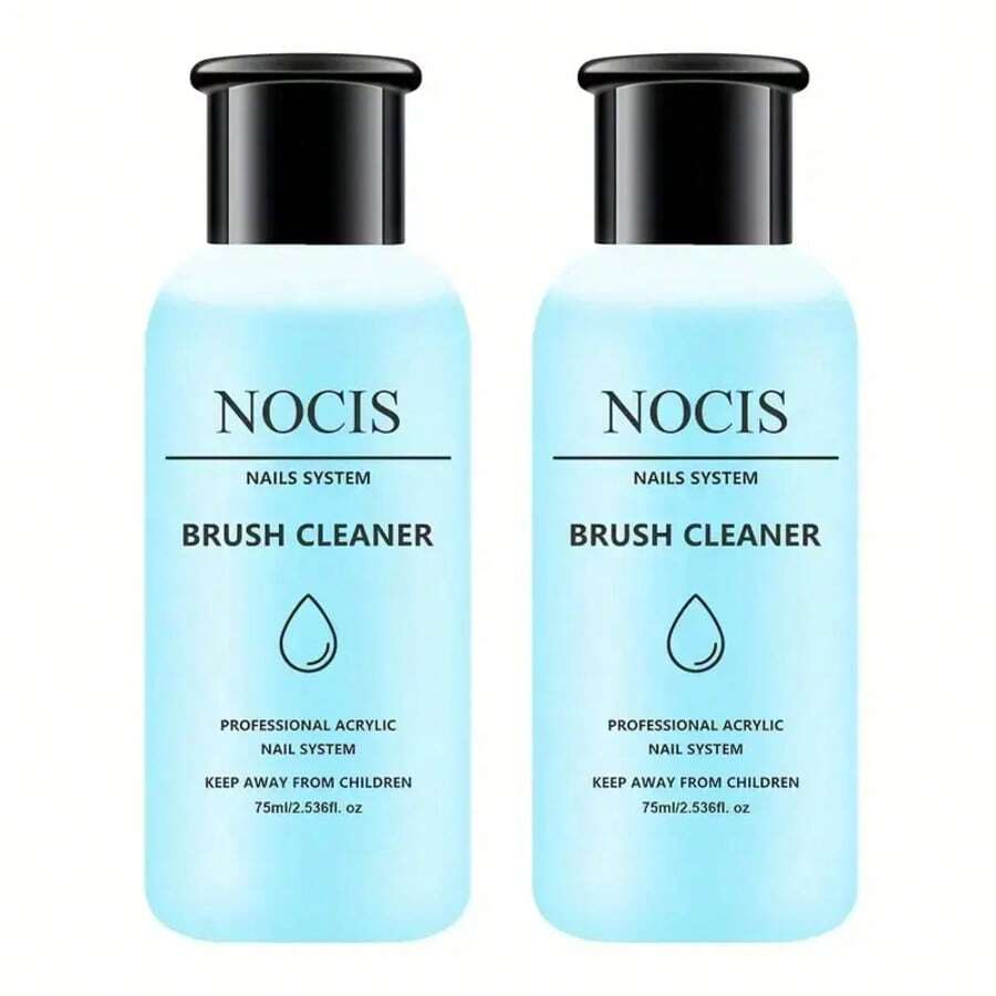 75ml (2.536 Fl Oz) Acrylic & Gel Nail Brush Cleaner Liquid - Professional Artist-Grade Cleaner For Acrylic, Gel, And Dip Nail Brushes Acrylic Press On Nails - Multicolor - View 1