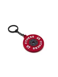 1pc Creative Cute Fitness Series Barbell Dumbbell Pendant Key Chain, Backpack Accessory - Multicolor - View 10