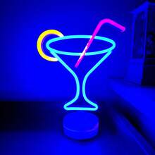 1 件彩虹霓虹灯房间装饰灯，电池或 USB 供电，适用于卧室、宿舍、庭院、露营、酒吧、餐厅、派对、家居、户外装饰