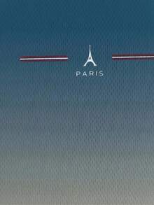 Áo thun nam in hình tháp Eiffel 3D Paris - Áo thun tay ngắn kiểu dáng thường ngày, áo thun mùa hè ngoài trời với thiết kế chuyển màu. - Nhiều màu - Xem 5