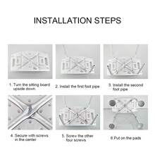 Adjustable Height Shower Chair With Crossbar Support, Non-Slip Metal Stool, Suitable For The Elderly And Disabled, Blue Cushioned Seat, Sturdy Bathroom Bench, Safe And Comfortable Shower, Safe Bathing Solution | Profile Shower Chair | Anti-Slip Structure Back To School - Blue - View 8