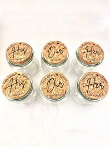 1 peça/3 peças Frasco de Armazenamento de Doces com Nome e Data Personalizados, Frascos Dispensadores, Frascos de Desejos, Frascos à Deriva, Frascos de Água Benta, Presentes de Casamento, Aniversário, Aniversário de Casamento, Lembrancinhas de Batismo