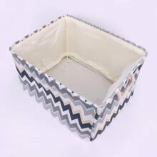 Fabric Collapsible Storage Basket Bin With Handle And Drawstring Closure, Storage Cube For Shelves Closet Organizing Clothes Books