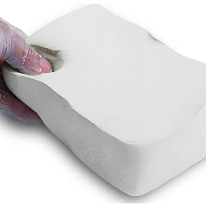 风干陶土 - 500克（1.1磅）块装 - 可塑性强，适合雕塑和涂层 - 易于使用的风干陶土 - 可用于雕塑等多种用途的造型陶土，适用于成人雕塑、陶瓷艺术课、DIY工艺品制作