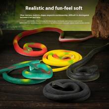 2025 New Hot Selling 1pc TPR Soft Rubber Fake Snake Realistic Toy, Prank Gag Gift, Decoration, Halloween, Birthday, Easter, Novelty, Animal Model