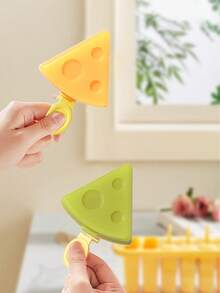 1-Piece Set Of Ice Cream Molds, Reusable Ice Cream Molds, Cheese Shaped Ice Cube Molds (With Lids), Ice Trays, Suitable For Birthday Parties, Gifts, Beverages, Coffee, Cocktails, Whiskey, Ice Cube Tray Ice Cream Molds, Home Made Popsicle Molds - Multicolor - View 4