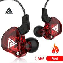 QKZ Original QKZ AK6 Pro EDX Pro 1DD Dynamic Earphones HIFI Bass Earbuds In Ear Monitor With Microphone 3.5mm Sport Noise-Proof Stereo Headset ZST X Dual Drive