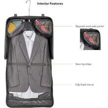 Expandable Rolling Upright Luggage - Black - View 8