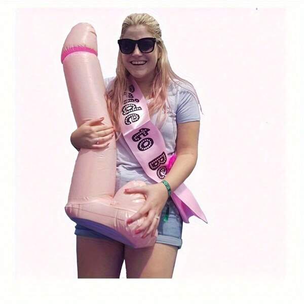 Inflatable Dildo For Adults, PVC Novelty Sex Toy For Nightclubs, Bars, And Bachelor Parties, Sensual Adult Play Accessory, No Electricity Or Batteries Required