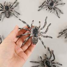 1pc Realistic Giant Spider Toys Artificial Spiders Halloween Decorations ABS Spider Figurines For Joke Halloween Party Supply Prank Insect Model Halloween Scary Prop - Multicolor - View 9