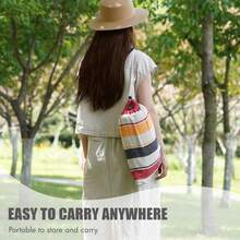 三合一吊床：这款便携式吊床采用舒适面料制成，配有旅行袋和环保绳索，是花园露营、户外/室内露台、阳台、后院、海滩和公园的理想之选。（260厘米*80厘米/260厘米*100厘米）