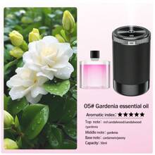 Máquina de aromaterapia con conexión USB para montaje en vehículo, difusor de aceites esenciales de escritorio, máquina de aromaterapia para rociar habitaciones de hotel, desodorización de baños y difusor de aire para salas de estar y dormitorios con modo silencioso. Disponible con 5 tipos de aceites esenciales. Ambientador de coche con batería recargable por USB, adecuado para el hogar, el coche, espacios pequeños, nuevos accesorios para coche, decoración exterior y decoración del jardín.