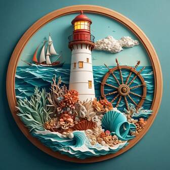 塔灯海船硅胶模具，树脂铸造模具，珠宝铸造工具，情人节母亲节父亲节感恩节圣诞节硅胶模具，适用于石膏，配饰，吊坠DIY工艺品模具