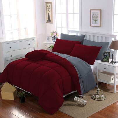 mohap. MOHAP Couette Bicolore 4 Saisons Chaude l'hiver Hypoallergénique Toutes Saisons Couette de Lit Réversible 2 Personnes Edredon
