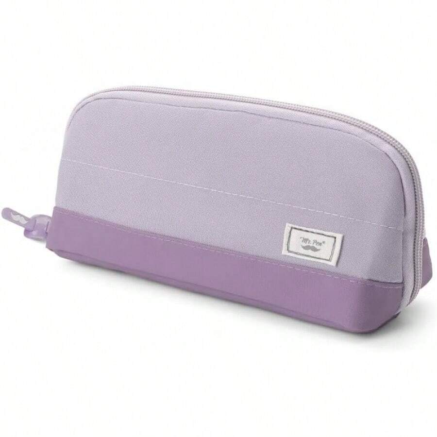 Estuche para lápices, verde menta, bolsa para lápices, estuche para bolígrafos, bolsa para bolígrafos - Morado - Ver 1