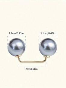 3pcs Faux Pearl Brooch Pins,Faux Pearl Brooch Pins ,Women Faux Pearl For Anti Exposure Neckline Safety Pins ,Safety Pins Wedding Decoration ,Sweater Shawl Clips ,For Clothing Cardigan Dress Sweater Hat DIY Supplies Apparel Decoration, Non-Slip Safety Pin, Collar Clips, Scarf Accessories, Fashion,DIY Supplies