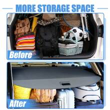 Retractable Cargo Cover For CRV Waterproof Non Slip SUV Rear Trunk Shielding Shade - Black CRV 2023 2024 - View 6