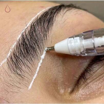 Caneta em Gel Branca para Boobie Goods e Designer de Sobrancelha Micropigmentação (UNIDADE E KIT COM 5 CANETAS)