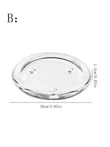 4 件玻璃烛台、杯垫，适用于婚礼、情人节、餐桌中心装饰、家居装饰、咖啡杯垫、烟灰缸、节日活动、家庭聚会、主题派对
