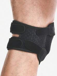 AOLIKES 1pc Adjustable Elastic Patella Knee Brace For Knee Discomfort, Knee Compression Sleeve Knee Brace, Workout Knee Pads For Women And Men-Suitable For Basketball, Tennis, Fitness, Running Gym Accessories Knee Support - Multicolor - View 12