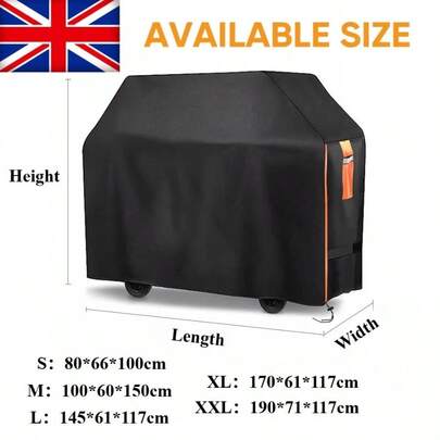 Heavy Duty BBQ Cover Waterproof Barbecue Grill Protector Outdoor Covers S-XXL