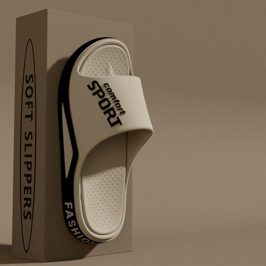 Sandalias de hombre aptas para uso interior/exterior casual, sandalias planas de dedo, para la playa, apropiadas para la primavera y el verano