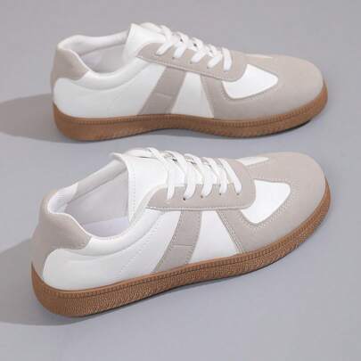 حذاء رياضي كاجوال مسطح للنساء موديل 2025، برباط دائري، متعدد الاستخدامات وخفيف الوزن للاستخدام الخارجي