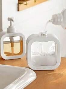 1pc Large Capacity Empty Bottle Laundry Detergent Dispensing Bottle And Shower Gel Detergent Dispensing Bottle Back To School