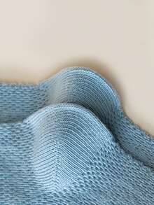 5 Pairs Children Solid Color Cartoon Car Pattern Mesh Breathable Crew Socks For Boys & Girls, Casual Daily Wear - Multicolor - View 9