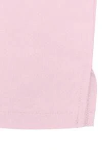 2Pcs Simple Plain Batwing Sleeve Top & Pants Scrub Uniform Set - Dusty Pink - View 9