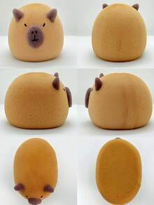 1/2浴室沐浴球水豚沐浴球沐浴洗面奶沐浴搓澡海绵可爱柔软沐浴擦浴用品可爱礼物动物沐浴球 - 彩色 - 查看 9