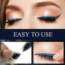 European And American Four Pairs Of Eyelashes Eyeliner Stickers Glue-Free Self-Adhesive Frozen Strips Curling False Eyelashes - 黑色 - 查看 4