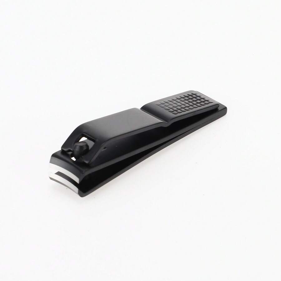 Cortaúñas portátil, cortaúñas con diseño de escamas de pez curvo para mujeres y hombres - Negro - Ver 1