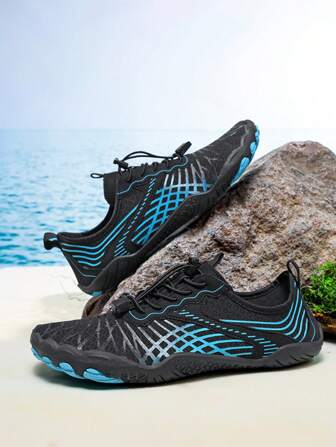 Scarpe da acqua traspiranti e ad asciugatura rapida antiscivolo per attività all'aperto, uomo e donna, adatte per la spiaggia