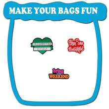 22 Unidades Série de Palabras Inspiradoras DIY Encantos para Bolsas de Playa de Goma, Decoraciones de Moda para Bolsos, Accesorios, Grandes Regalos para Navidad, Cumpleaños, Accesorios de Playa, Artículos Esenciales para Vacaciones