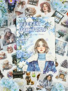 20 feuilles/livre Cahier autocollant de style pastoral rétro et chaleureux, PET imperméable | 8 thèmes différents tels que fille tranquille, cow-boy occidental, rêve, etc., très adapté pour le scrapbooking et le collage de journal fourre-tout, fournitures d'art pour cadeaux faits main, fournitures scolaires, rentrée scolaire - Multicolore - Voir 10